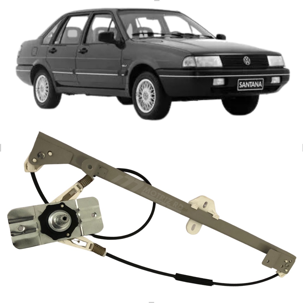 Máquina Vidro Santana Dianteira Manual Lado Direito