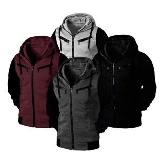 Kit 4 Jaquetas Casacos Moletom Blusa de Frio Ramazzoni