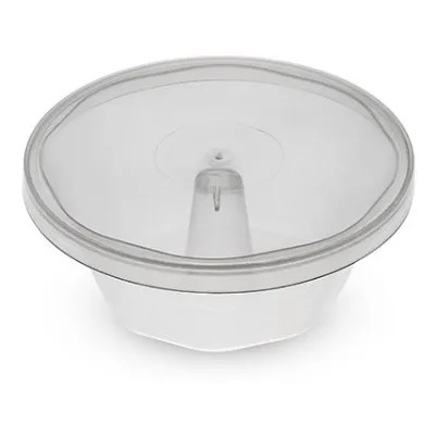 Forma Pote Mini Pudim Com Tampa Forneável 80ml C/320