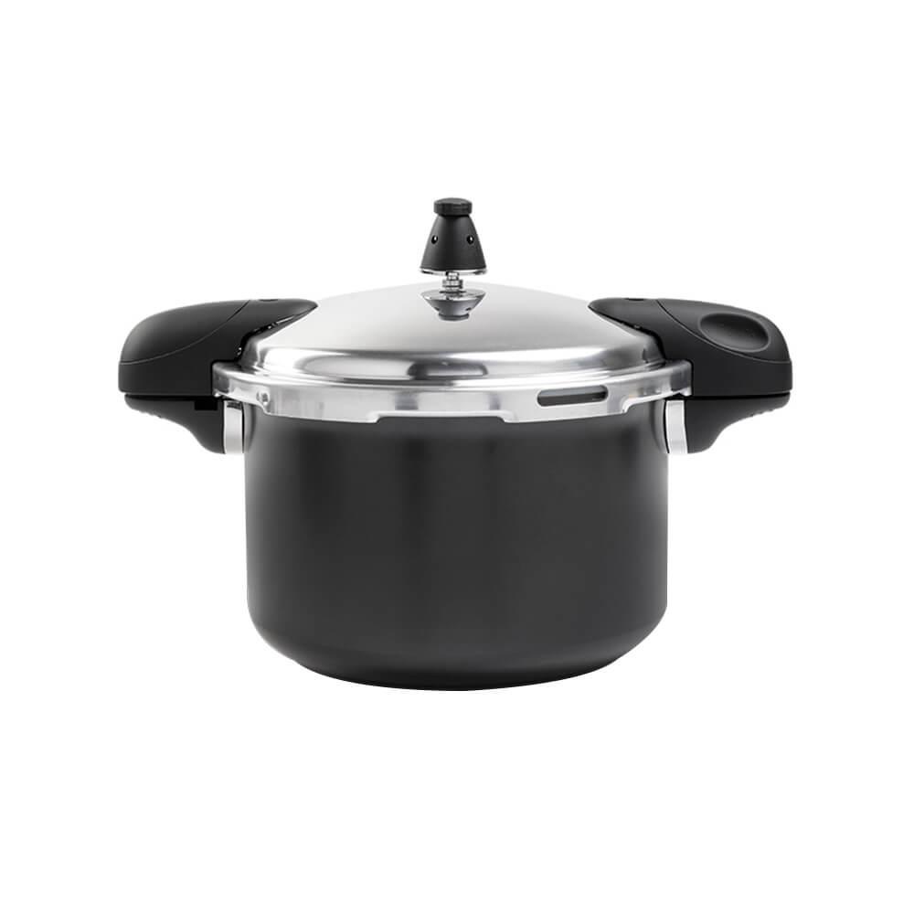 Panela De Pressão Antiaderente Brinox 5,4l Indução Ceramiclife Pressure Preto 4953/100 - Home & Living