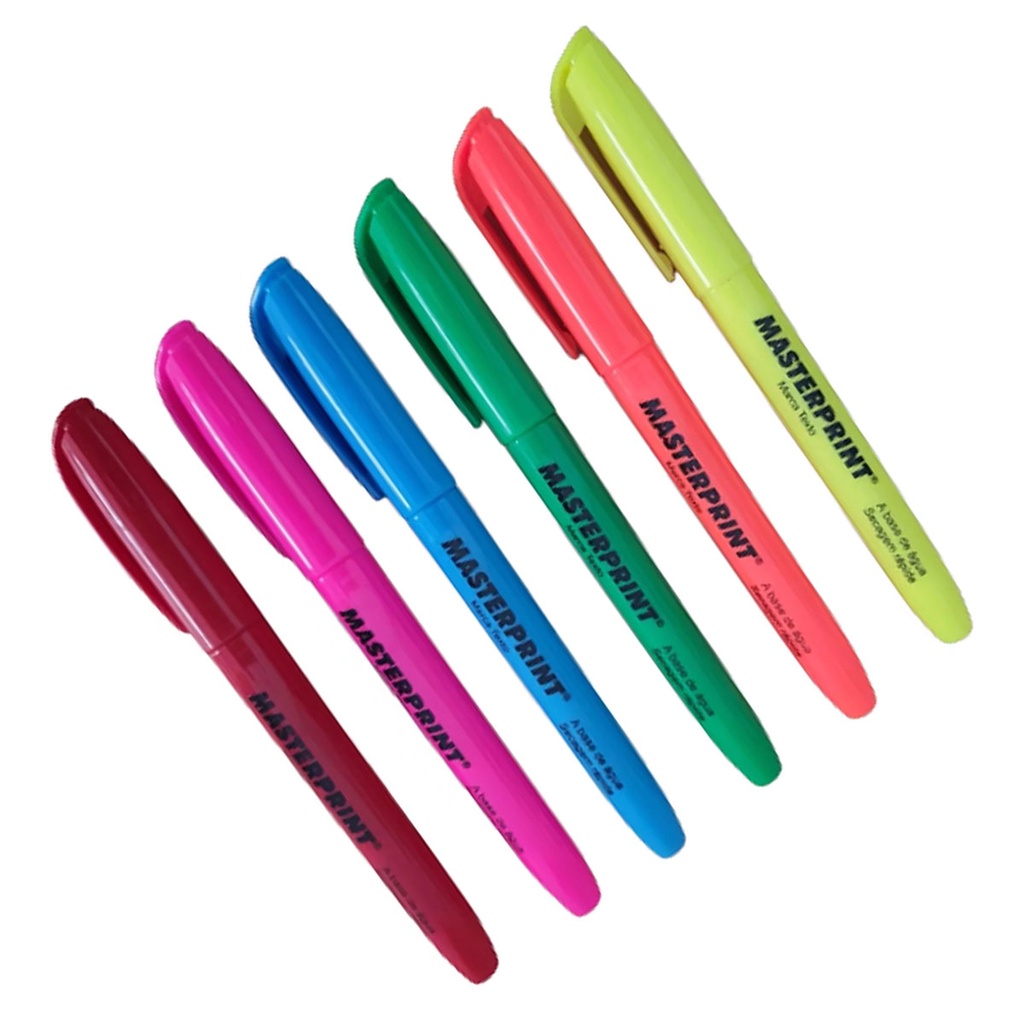 Marca Texto Kit com 6 cores Masterprint - MP612