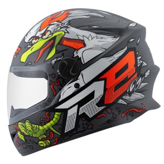 Capacete Fechado Integral R8 Rocket Chicken Fosco Masculino Feminino Lançamento Pro tork