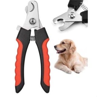 Alicate Cortador Grande De Unha 16cm Para Cães e Gatos Preto E Vermelho