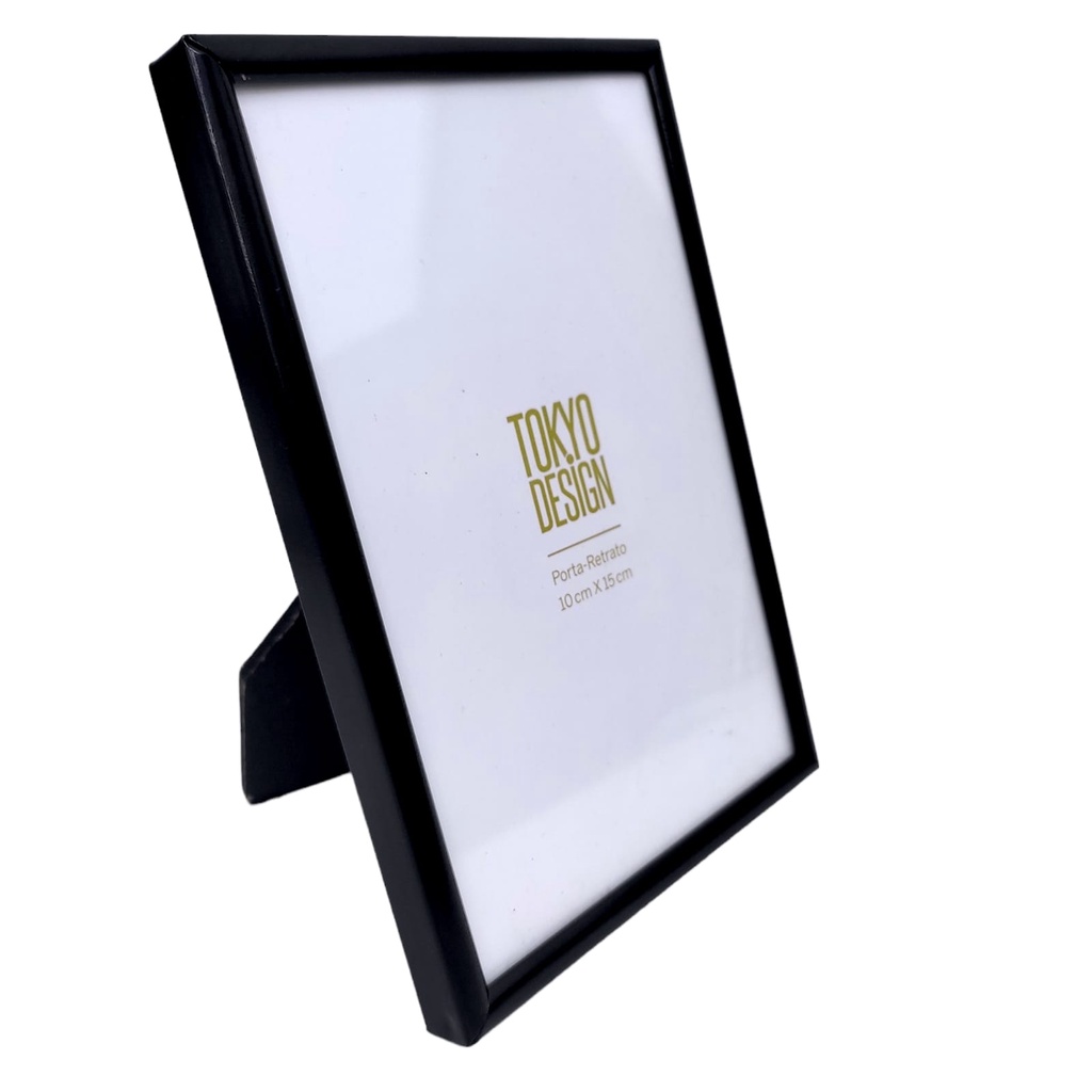 Porta Retrato 10x15 Inox Preto Moldura de Foto Tokyo Design em Oferta na Shopee