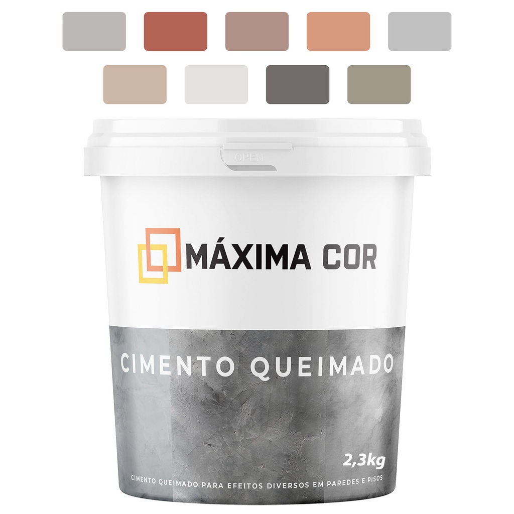 Cimento Queimado para Paredes e Pisos MáximaCor 10m2