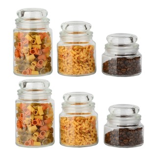 Conjunto 6 Potes Vidro Hermético 750/520/350ml Class Home