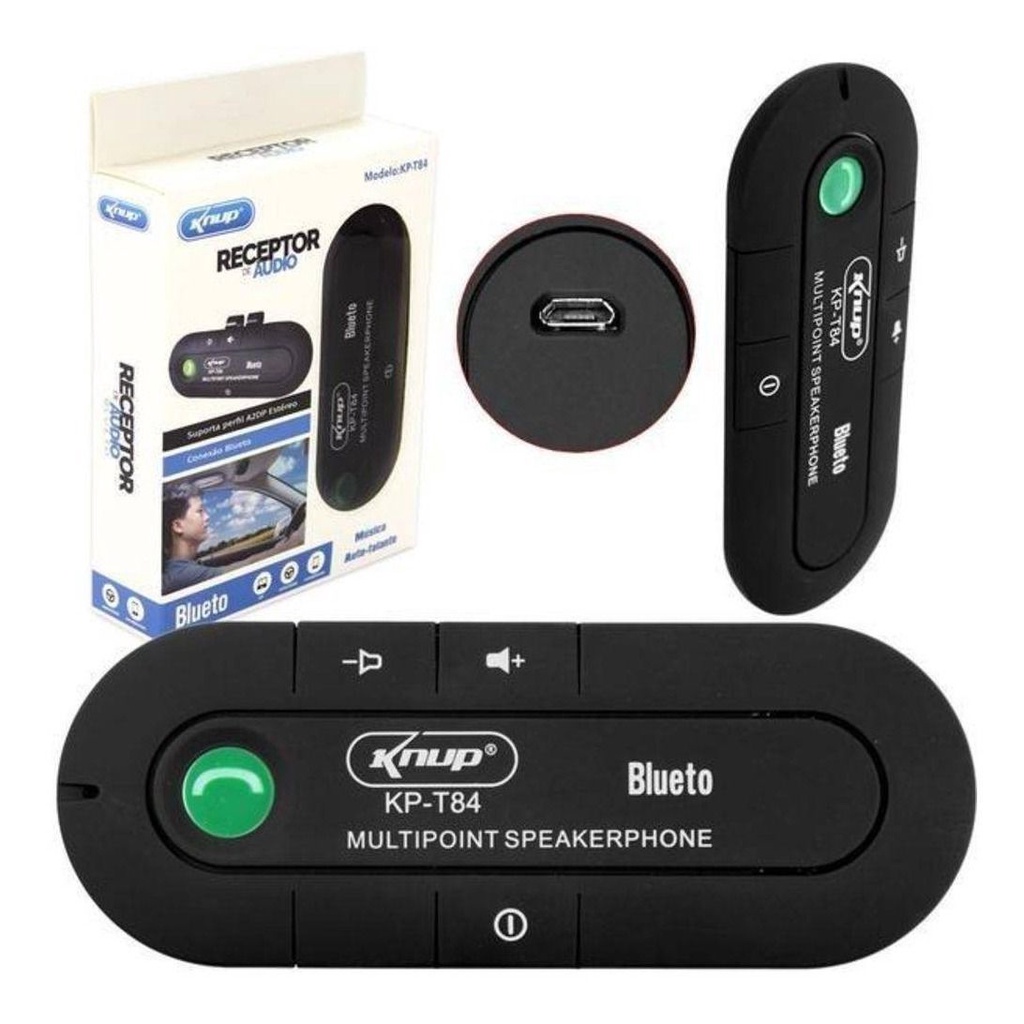 RECEPTOR BLUETOOTH SEM FIO PARA QUEBRA SOL AUTOMOTIVO
