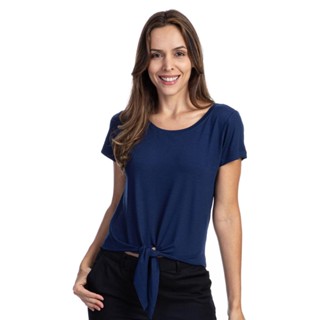 Blusa Feminina Nó Azul Marinho