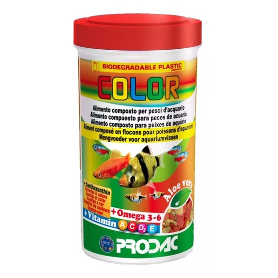 Ração Prodac Color Flakes 20g - Alimento Para Peixe