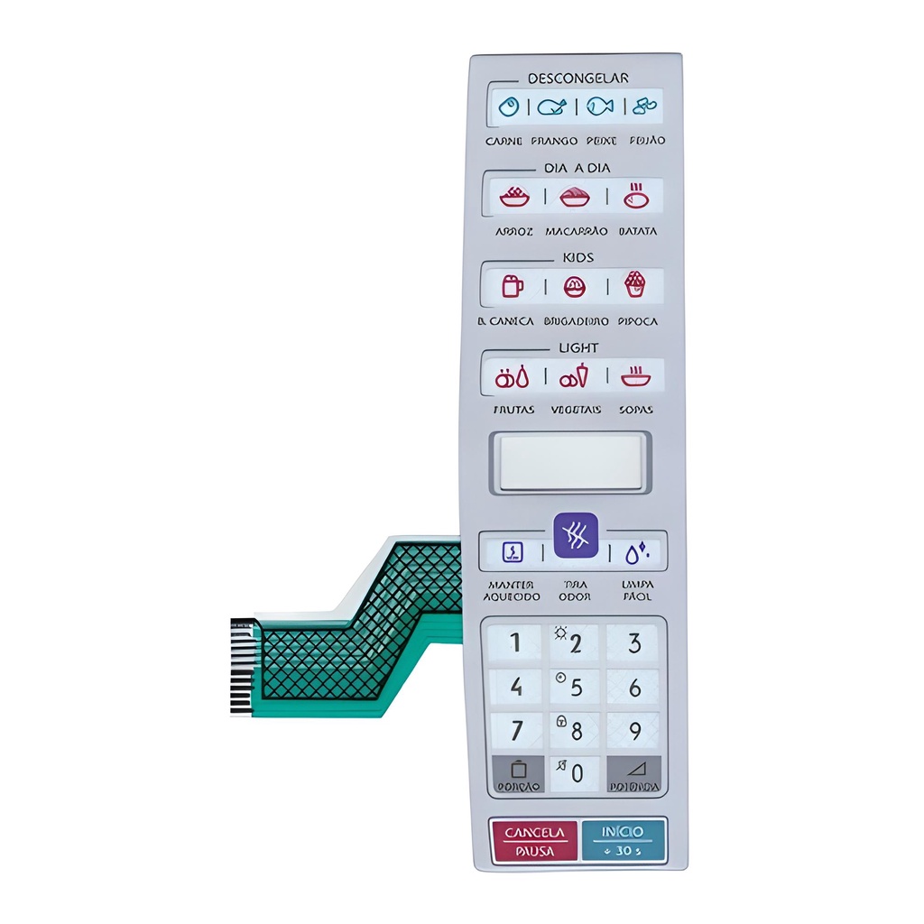 Painel Membrana Teclado Para Microondas Electrolux Me044 Me 044 Similar
