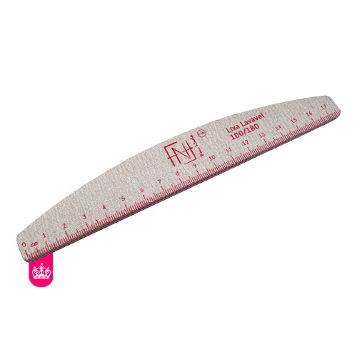 Lixa Com Regua Lavavel Boomerang 100 / 180 - Fan Nail em Oferta na Shopee