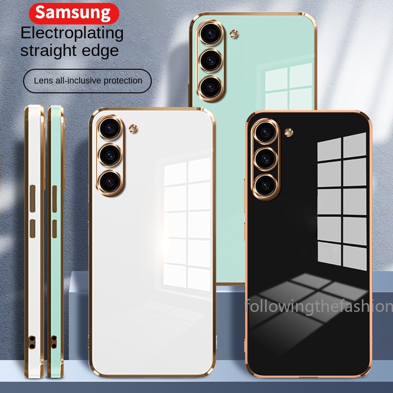 Capa De Proteção Para Samsung Galaxy A54 5G A34 A14 5G A24 4G M54 M14 A13 2023 Revestimento De Luxo De Bordas Finas E Retas Telefone Com Capa Traseira À Prova De Choque Anti Impacto Capinha Phone Case