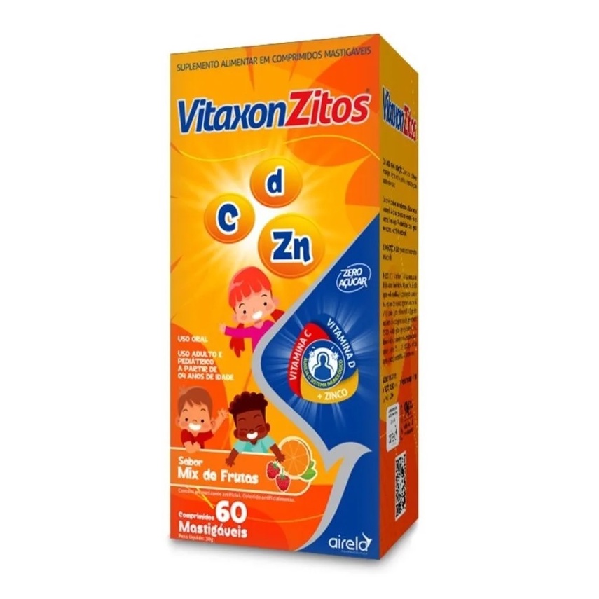 Vitaxonzitos Vitaminas C + D + Zinco 60 Cp Mastigaveis em Oferta na Shopee