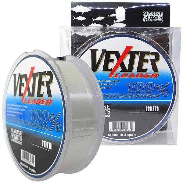 Linha Vexter Fluorcarbono Marine Leader 50m - Varias Bitolas/Libragem