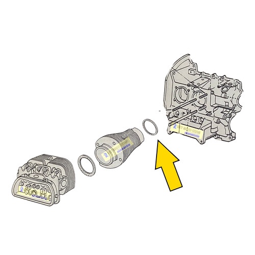 Detalhes do Junta Papel Camisa Motor Kombi 1500 / 1600