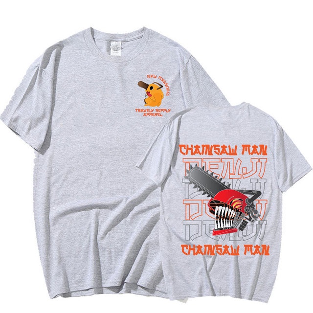 Camiseta Básica Denji e Pochita Chainsaw Man