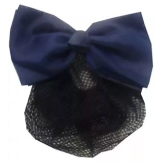 Presilha Pra Cabelo Laço com Rede Azul Marinho Profissional em Oferta na Shopee