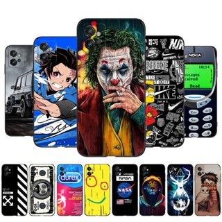 Capa De Silicone Macia Para O Telefone Motorola G32 4G Moto G32 Black Tpu cute joker bear car