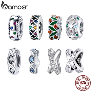Bamoer 925 Sterling Silver Spacer Beads Multi Tipo Bijuteria Acessórios Para Mulheres em Oferta na Shopee