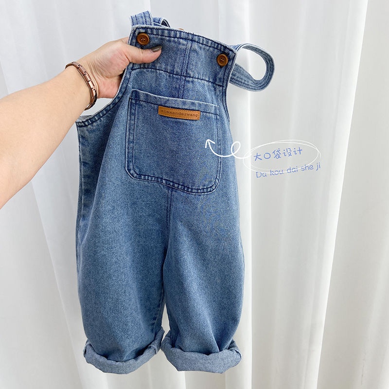Macacão Infantil Calças de Outono para Meninos 2023 Novo Estilo Baby Jeans