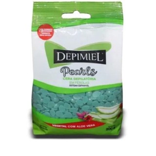 Cera Depilatória Pérolas Vegetal 200g - Depimiel