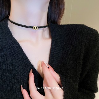 Versões Japonesas E Coreanas De Moda , Jóias Simples Versáteis De Colar De Nariz De Porco De Aço Inoxidável Para Mulheres
