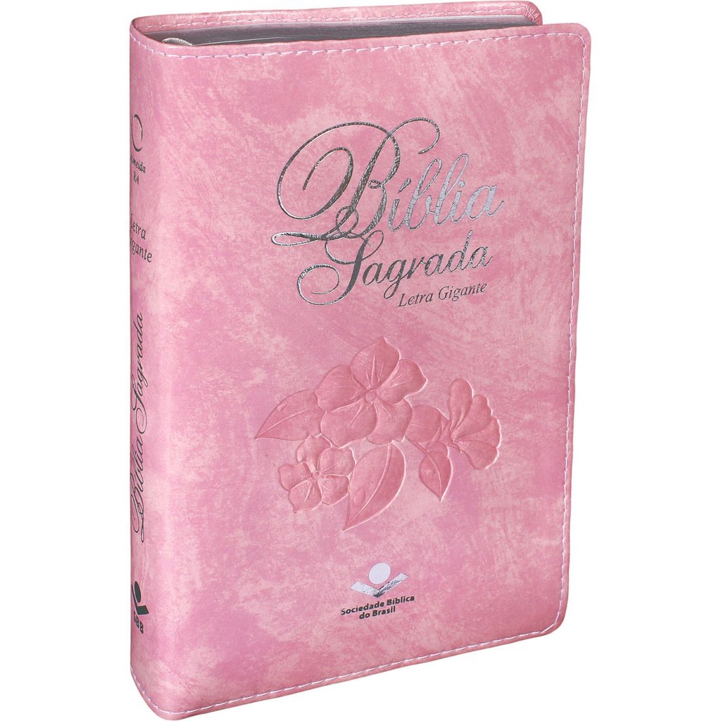 Bíblia Sagrada Feminina Letra Grande | Almeida Revista e Atualizada | Rosa Nobre com índice