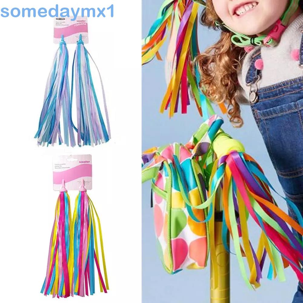Somedaymx1 Fita De Bicicleta Colorida 30cm Poliéster Borla Para Bicicleta / Bicicleta / …