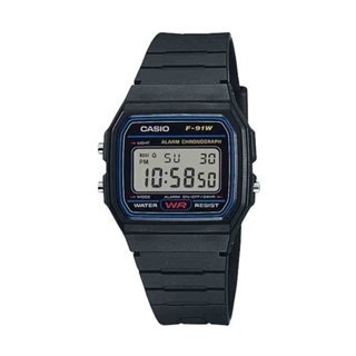Relógio Preto Casio Digital F-91W-1DG em Oferta na Shopee