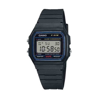 Relógio Preto Casio Digital F-91W-1DG