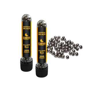Esfera de Aço Rossi C11 6.0mm Kit 400un Steel Bbs Polidas Bolinhas Metal 0.88g em Oferta na Shopee