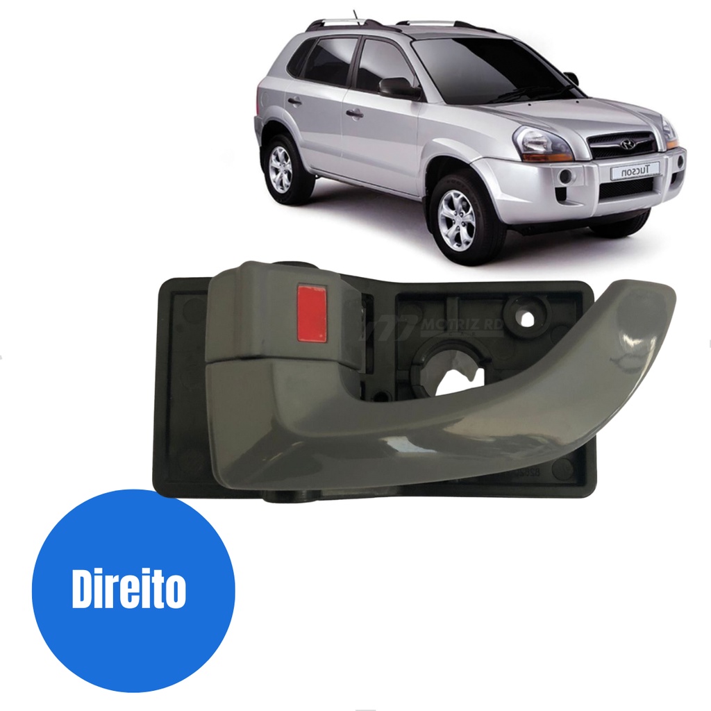 Maçaneta Interna Tucson Gatilho 2005 Até 2016 Lado Direito em Oferta na Shopee