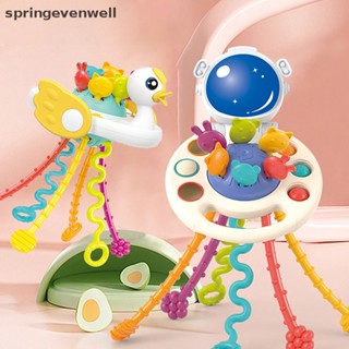 [Brinquedos Baby Montessori Pull String Sensory Toys Silicone Desenvolver O Brinquedo De Dentição Novo