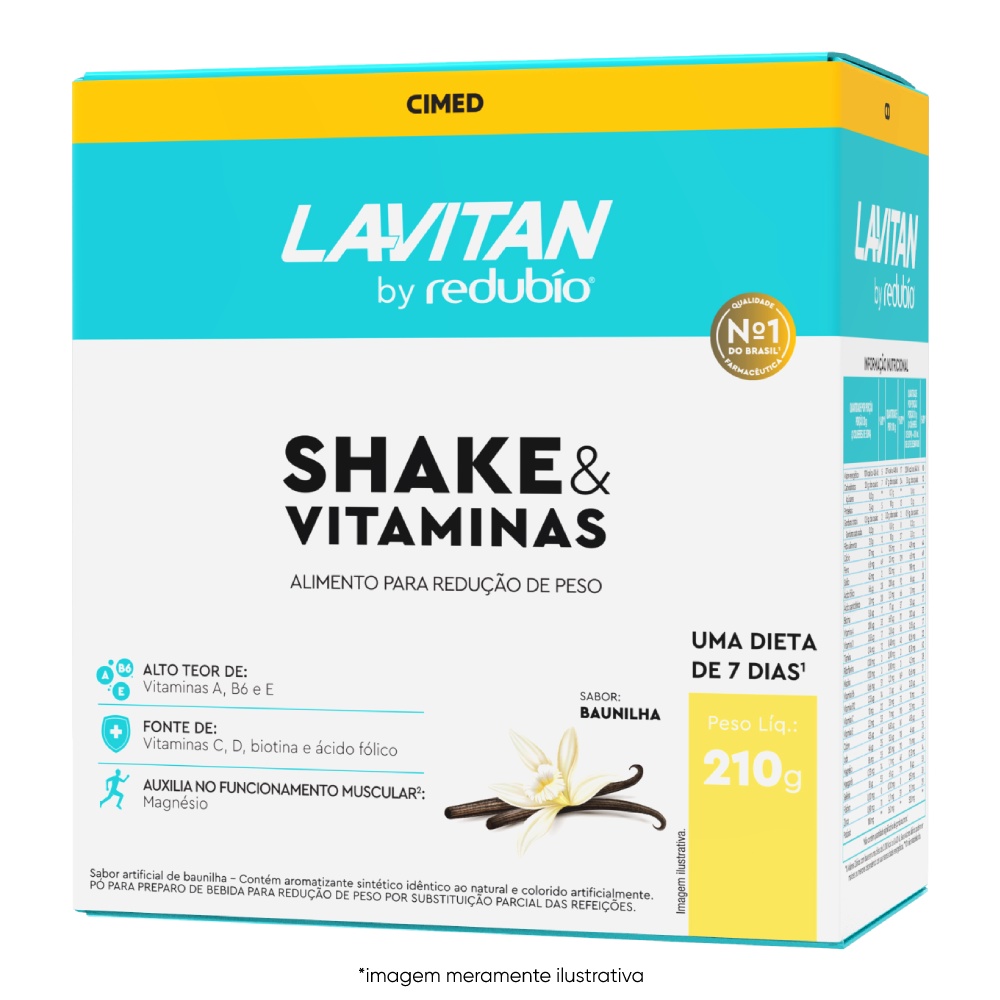 Shake Redubio Dieta Redução de Peso Sabor Baunilha 210g