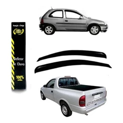 Defletor Calha de Chuva Corsa Pick-Up 1994 a 2003 2 Portas Ecoflex