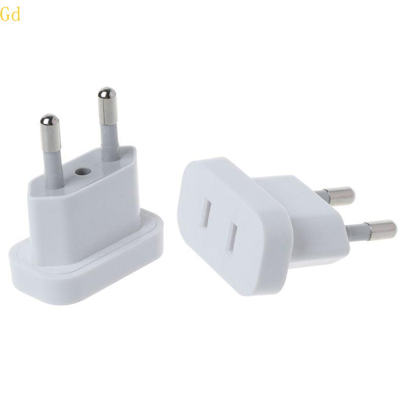 Gd 4MM US to EU Plug Outlet Carregador De Viagem Adaptador De Tomada De Alimentação Eua Europa
