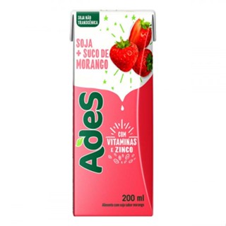 Bebida à Base de Soja Ades Morango 200ml