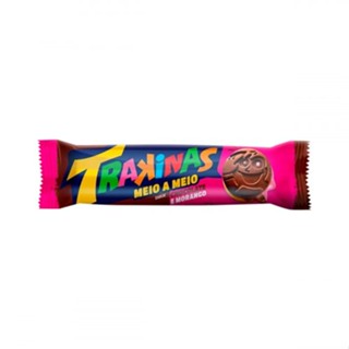Biscoito Recheado de Chocolate e Morango Trakinas 126g