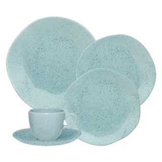 Aparelho de Jantar E Chá 20 Pçs Oxford Ryo Blue Bay em Oferta na Shopee