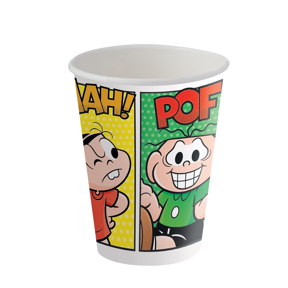 Copo de Papel 200ml Festa Turma da Mônica  - 8 unidades - Festcolor - Rizzo Festas