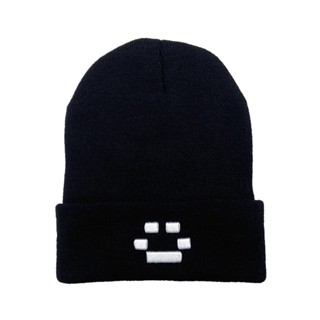 Chapéu Unisexo De Inverno De Malha De Feijão Com Punho Nervurado Cor Sólida Skullies