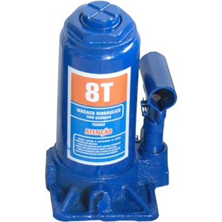 Macaco Hidráulico Tipo Garrafa Suporta 8 Toneladas Borracharia Mecânica Elevação Máxima 385mm FortG em Oferta na Shopee