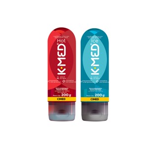 K-Med Lubrificante Íntimo em Gel Hot 200g E K-Med Ice 200g