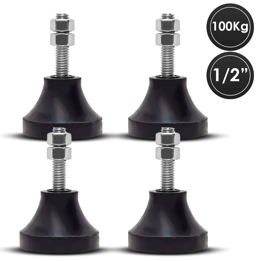 Sapata Amortecedor Vibra Stop Micro III 1/2 pol 100kg 4 pcs