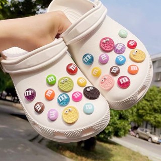 5-Piece/Set Croc Charm Macarone Biscuits Bean Series Jibz Hole Shoes Acessórios Decorativos Superiores Para Crianças