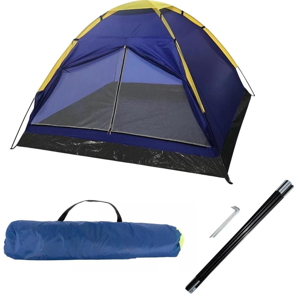 Barraca camping grande para 4 pessoas cobertura super prática e fácil de montar