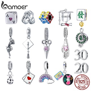Bamoer 925 Sterling Silver Fun Beads Coleção De Contas De Prata Divertidas Presente De Acessórios De Bricolagem Para Mulheres