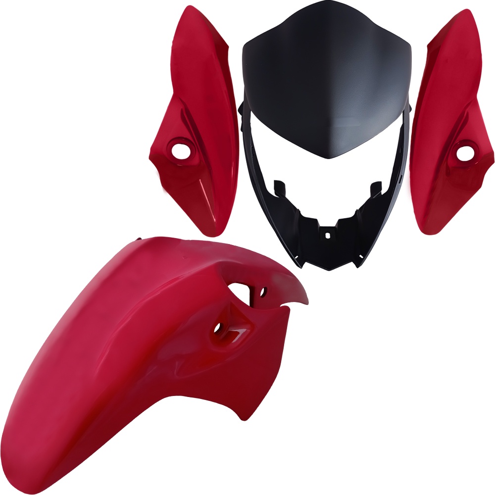 KIT CB 300 2009 a 2015 CARENAGEM DO FAROL LATERAL BANANINHA E PARALAMA