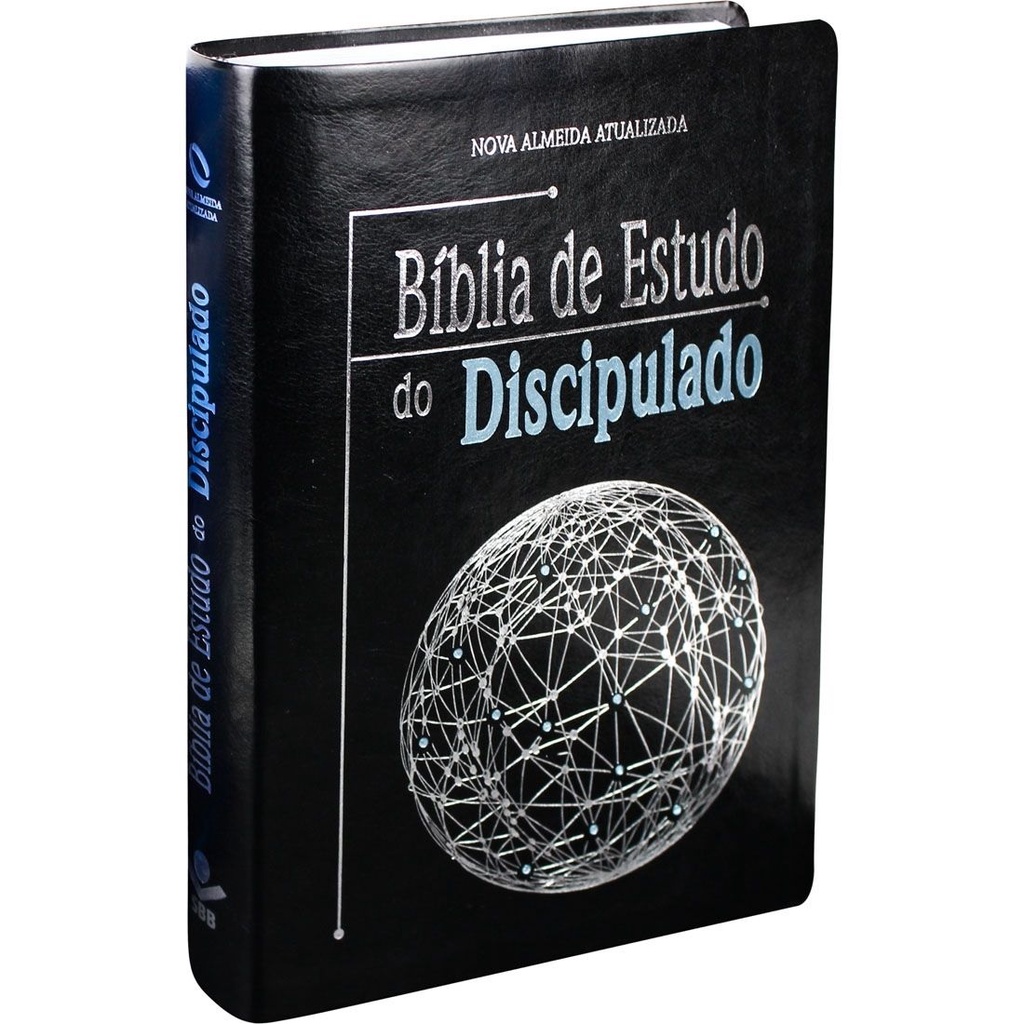 Bíblia de Estudo do Discipulado | Nova Almeida Atualizada | Capa Luxo Preta - SBB em Oferta na Shopee