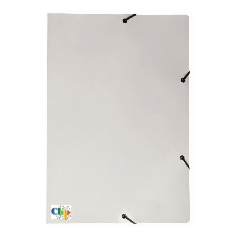 Pasta com aba elástico ofício Duplex branca ClipColor - Stationery